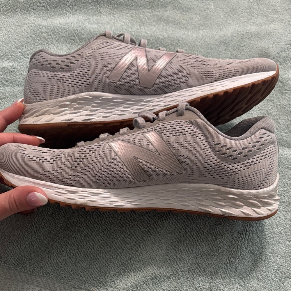 New Balance Women's Light Gray Athletic Shoes